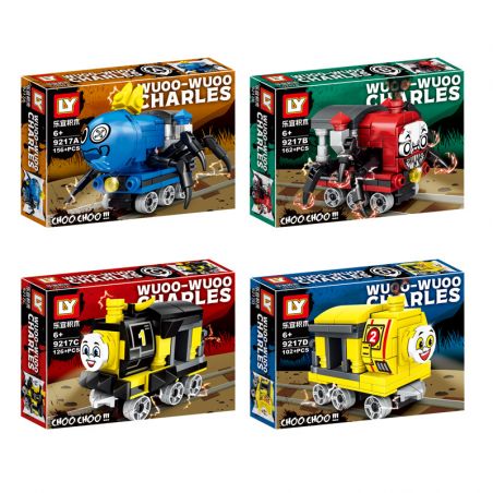 LY 9217 non  CHUYẾN TÀU CHARLES bộ đồ chơi xếp lắp ráp ghép mô hình Movie & Game SPIDER MONSTER TRAIN CHARLES Phim Và Trò Chơi 546 khối