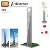 LOZ 9372 Xếp hình kiểu Nanoblock ARCHITECTURE Shanghai Financial Center Trung Tâm Tài Chính Thượng Hải 1170 khối