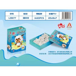 ZHEGAO LZ8177 8177 non  ĐỔ CỪU bộ đồ chơi xếp lắp ráp ghép mô hình PLEASANT GOAT AND BIG WOLF 1440 khối