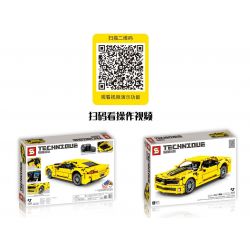 SHENG YUAN SY 8617 non  XE LÙI CHEVROLET CAMARO 1:14 tỷ lệ 1:14 bộ đồ chơi xếp lắp ráp ghép mô hình  Kỹ Thuật Công Nghệ Cao Mô Hình Phương Tiện 1099 khối