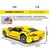 SHENG YUAN SY 8617 non  XE LÙI CHEVROLET CAMARO 1:14 tỷ lệ 1:14 bộ đồ chơi xếp lắp ráp ghép mô hình  Kỹ Thuật Công Nghệ Cao Mô Hình Phương Tiện 1099 khối