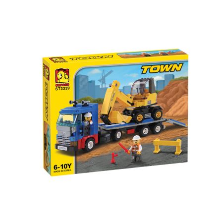 OXFORD ST3339 3339 non  XE KÉO HẠNG NẶNG bộ đồ chơi xếp lắp ráp ghép mô hình City 중장비 트레일러 Thành Phố