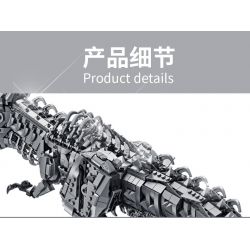 PanlosBrick 611016 Panlos Brick 611016 non  KHỦNG LONG CƠ TYRANNOSAURUS THÉP bộ đồ chơi xếp lắp ráp ghép mô hình Dino MECHANICAL DINOSAUR 2065 khối
