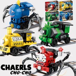 82398 non  CHUYẾN TÀU CHARLES bộ đồ chơi xếp lắp ráp ghép mô hình Movie & Game SPIDER MONSTER TRAIN CHARLES Phim Và Trò Chơi 343 khối