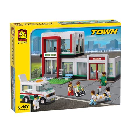 OXFORD ST33310 33310 non  BỆNH VIỆN bộ đồ chơi xếp lắp ráp ghép mô hình City 병원 Thành Phố