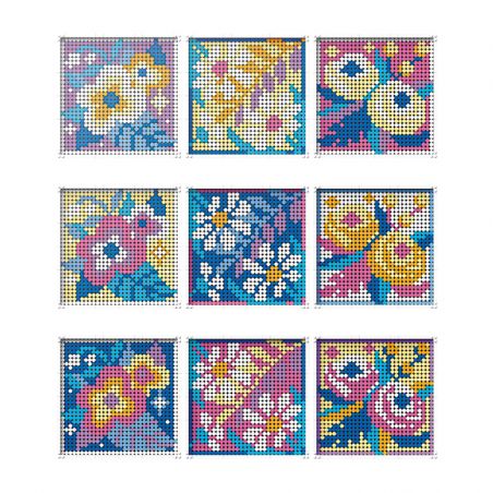 JAKI JK8262 8262 non  NHIỀU LOẠI HOA PIXEL ART bộ đồ chơi xếp lắp ráp ghép mô hình PIXEL ART BLOOMING FLOWERS