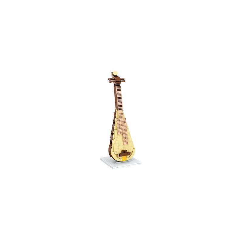 LIN07 00946 non  LUTE. bộ đồ chơi xếp lắp ráp ghép mô hình MUSICAL INSTRUMENT LUTE 297 khối