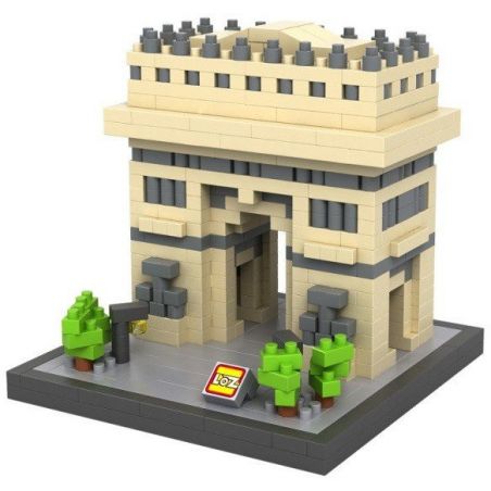 LOZ 9377 Xếp hình kiểu Nanoblock ARCHITECTURE Triumphal Arch Khải Hoàn Môn 640 khối