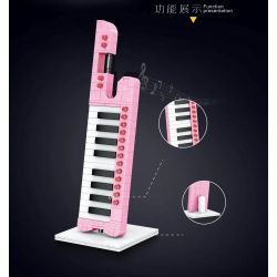 LIN07 00945 non  BÀN PHÍM bộ đồ chơi xếp lắp ráp ghép mô hình MUSICAL INSTRUMENT KEYBORDS 276 khối