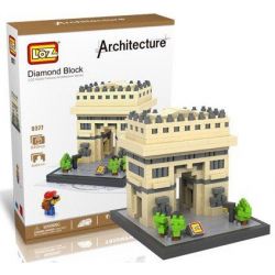 LOZ 9377 Xếp hình kiểu Nanoblock ARCHITECTURE Triumphal Arch Khải Hoàn Môn 640 khối
