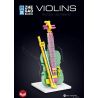 LIN07 00944 non  ĐÀN VI Ô LÔNG bộ đồ chơi xếp lắp ráp ghép mô hình MUSICAL INSTRUMENT VIOLINS 284 khối