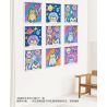 JAKI JK8261 8261 non  NGHỆ THUẬT PIXEL MÈO ĐA DẠNG bộ đồ chơi xếp lắp ráp ghép mô hình Art PIXEL ART MEOWGICAL KITTLES