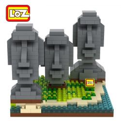 LOZ 9378 Xếp hình kiểu Nanoblock ARCHITECTURE Easter Island Statue Tượng Đảo Phục Sinh 440 khối