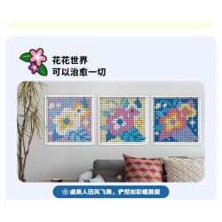 JAKI JK8261 8261 non  NGHỆ THUẬT PIXEL MÈO ĐA DẠNG bộ đồ chơi xếp lắp ráp ghép mô hình Art PIXEL ART MEOWGICAL KITTLES
