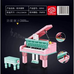 LIN07 00943 non  ĐÀN PIANO bộ đồ chơi xếp lắp ráp ghép mô hình MUSICAL INSTRUMENT PIANO 296 khối