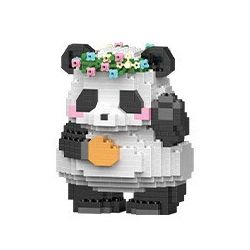 LELE BROTHER W1111 1111 non  PANDA HUAHUA GỬI LỜI CHÀO bộ đồ chơi xếp lắp ráp ghép mô hình 529 khối