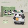 LELE BROTHER W1111 1111 non  PANDA HUAHUA GỬI LỜI CHÀO bộ đồ chơi xếp lắp ráp ghép mô hình 529 khối