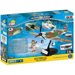 COBI CHARACTER BUILDING 5720 non  MÁY BAY CHIẾN ĐẤU DEVATINA D.520 CỦA PHÁP TRONG THẾ II bộ đồ chơi xếp lắp ráp ghép mô hình Military Army DEWOITINE D.520C Quân Sự Bộ Đội 283 khối