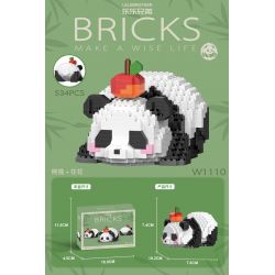 LELE BROTHER W1110 1110 non  PANDA HUAHUA THÒ MÔNG RA NGOÀI bộ đồ chơi xếp lắp ráp ghép mô hình 534 khối