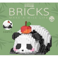 LELE BROTHER W1110 1110 non  PANDA HUAHUA THÒ MÔNG RA NGOÀI bộ đồ chơi xếp lắp ráp ghép mô hình 534 khối