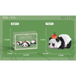 LELE BROTHER W1110 1110 non  PANDA HUAHUA THÒ MÔNG RA NGOÀI bộ đồ chơi xếp lắp ráp ghép mô hình 534 khối
