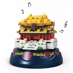 WOMA C0369 0369 non  HỘP NHẠC HỘI TRƯỜNG HÒA ÂM TỐI CAO bộ đồ chơi xếp lắp ráp ghép mô hình Creator MUSIC BOX Sáng Tạo 230 khối