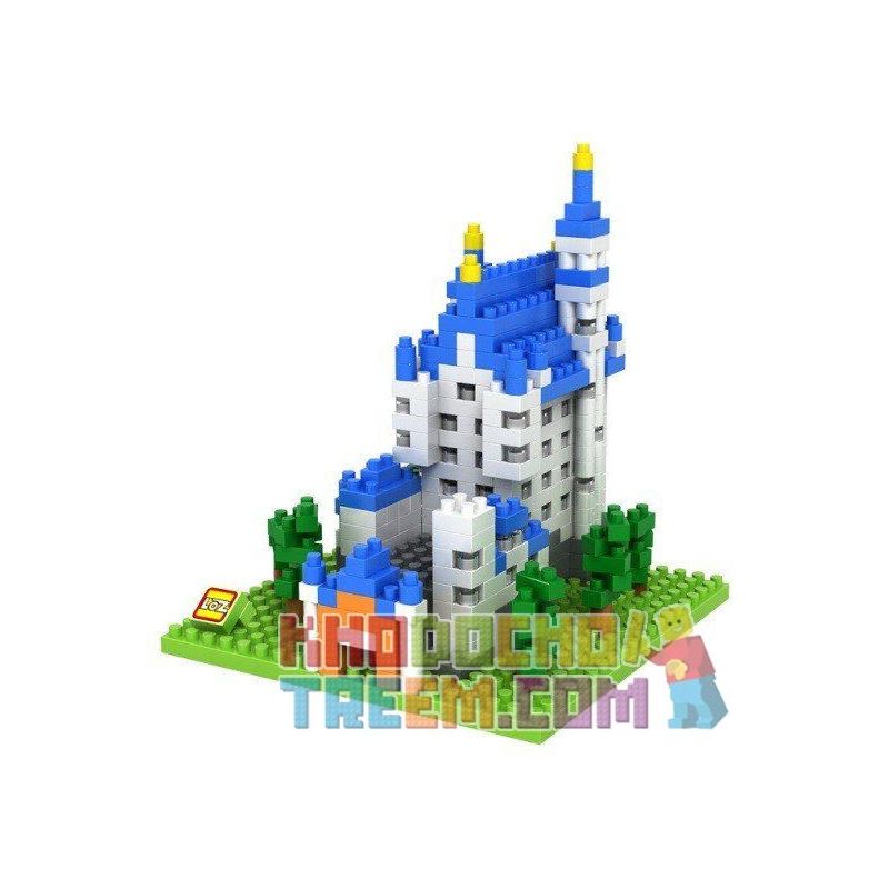 LOZ 9380 Xếp hình kiểu Nanoblock ARCHITECTURE Neuschwanstein Castle Lâu đài Neuschwanstein 550 khối