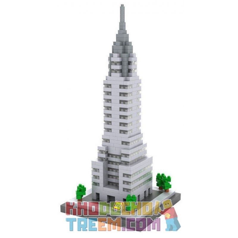 LOZ 9381 Xếp hình kiểu Nanoblock ARCHITECTURE Chrysler Building Tòa Nhà Chrysler 550 khối