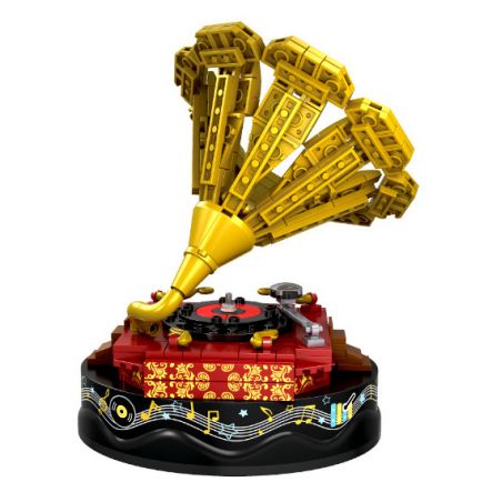 WOMA C0364 0364 non  HỘP NHẠC MÁY QUAY ĐĨA bộ đồ chơi xếp lắp ráp ghép mô hình Creator MUSIC BOX Sáng Tạo 301 khối