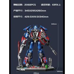 拓乐 6006 non  TỐI ƯU THỦ bộ đồ chơi xếp lắp ráp ghép mô hình Transformers Robot Đại Chiến Người Máy Biến Hình 2068 khối