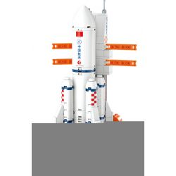 GUDI 11003 non  PHƯƠNG TIỆN PHÓNG MINI LONG MARCH 5 bộ đồ chơi xếp lắp ráp ghép mô hình Space Thám Hiểm Không Gian 247 khối