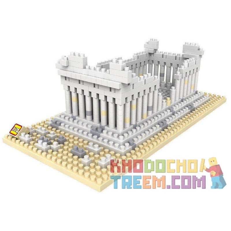 LOZ 9383 Xếp hình kiểu Nanoblock ARCHITECTURE Greek Temple đền Thờ Hy Lạp 600 khối
