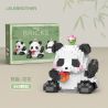 LELE BROTHER W1101 1101 non  PANDA HUAHUA ĐÃ TỪ CHỐI bộ đồ chơi xếp lắp ráp ghép mô hình 469 khối