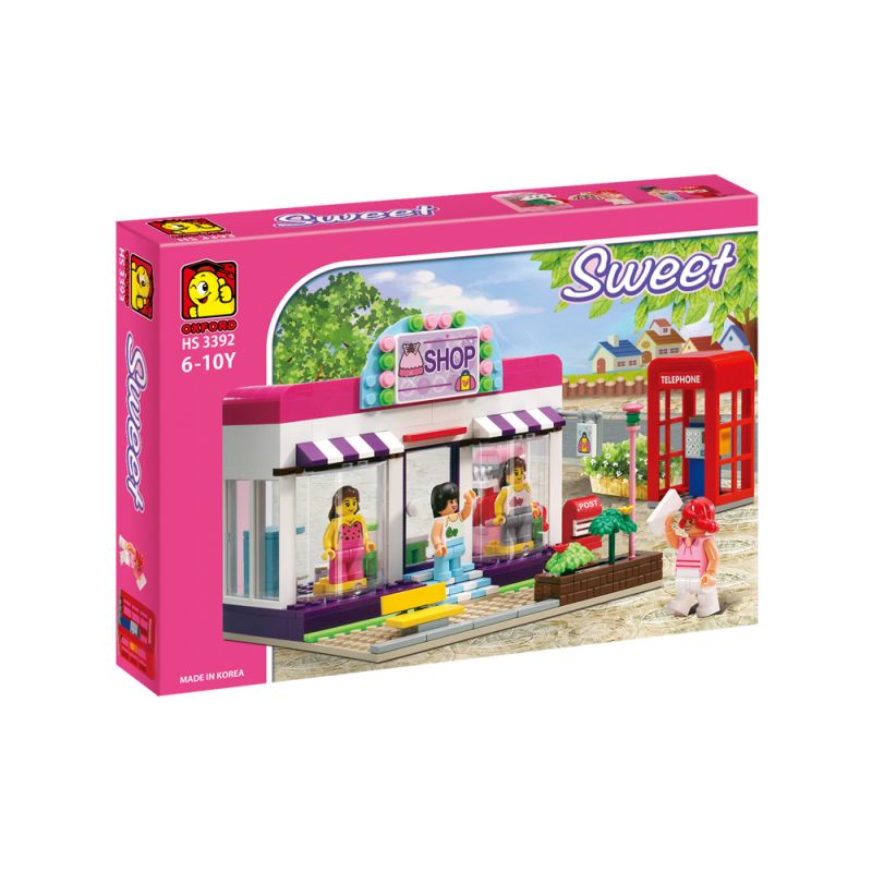 OXFORD HS3392 3392 non  CỬA HÀNG THỜI TRANG bộ đồ chơi xếp lắp ráp ghép mô hình City 패션샵 Thành Phố