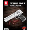 REOBRIX 77001 non  SA MẠC ĐẠI BÀNG. bộ đồ chơi xếp lắp ráp ghép mô hình Gun DESERT EAGLE Súng 408 khối