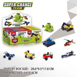 XINGBAO XB-58002 58002 XB58002 non  XE 8 MẪU bộ đồ chơi xếp lắp ráp ghép mô hình Creator SUPER CHANGE TEAM Sáng Tạo