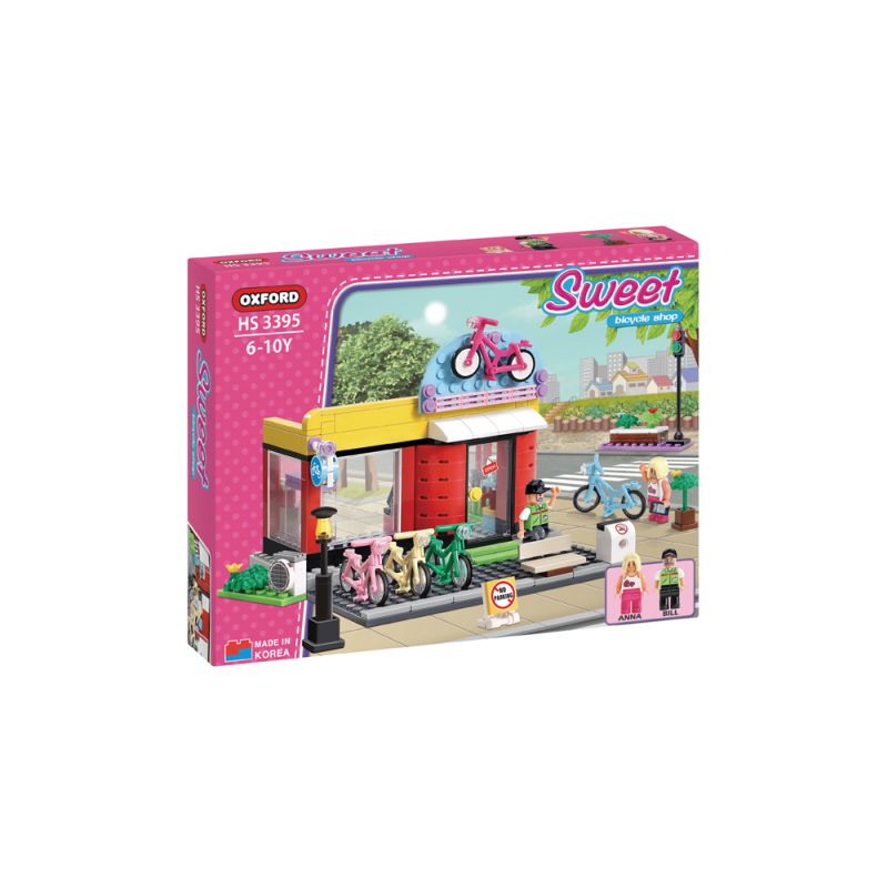 OXFORD HS3395 3395 non  CỬA HÀNG XE ĐẠP bộ đồ chơi xếp lắp ráp ghép mô hình City 자전거샵 Thành Phố