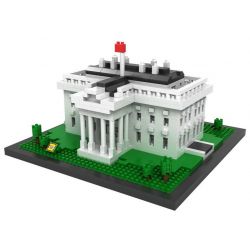 LOZ 9386 Xếp hình kiểu Nanoblock ARCHITECTURE White House Nhà Trắng 1170 khối