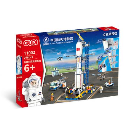 GUDI 11002 non  TẢI CƠ SỞ PHÓNG TÊN LỬA bộ đồ chơi xếp lắp ráp ghép mô hình China Aerospace Museum 796 khối