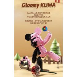 QIZHILE 92020 non  MÀU SẮC PHÙ HỢP VỚI GẤU bộ đồ chơi xếp lắp ráp ghép mô hình