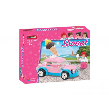 OXFORD HS33912 33912 non  XE BÁN KEM bộ đồ chơi xếp lắp ráp ghép mô hình City 아이스크림 차량 Thành Phố