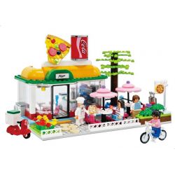 OXFORD HS33916 33916 non  NHÀ BÁNH PIZZA bộ đồ chơi xếp lắp ráp ghép mô hình City 피자하우스 Thành Phố 461 khối