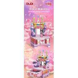 GUDI 9035 non  BÀN TRANG ĐIỂM BUD LUO LIHUA bộ đồ chơi xếp lắp ráp ghép mô hình 222 khối
