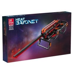 JIESTAR 58005 non  LƯỠI LÊ NÓNG bộ đồ chơi xếp lắp ráp ghép mô hình  HEAT BAYONET Kỹ Thuật Công Nghệ Cao Mô Hình Phương Tiện 533 khối