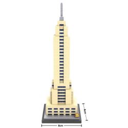 LOZ 9388 Xếp hình kiểu Nanoblock ARCHITECTURE Empire State Building Tòa Nhà Quốc Hội 910 khối