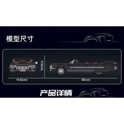 MouldKing 10012 Mould King 10012 non  CADILLAC ELDORADO bộ đồ chơi xếp lắp ráp ghép mô hình Creator Expert Chuyên Gia Sáng Tạo 1245 khối