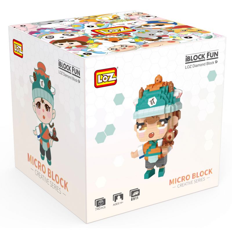 LOZ 8911 non  CỬA HÀNG XIAOER bộ đồ chơi xếp lắp ráp ghép mô hình Creator Sáng Tạo 740 khối