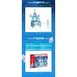 GUDI 9034 non  BÀN TRANG ĐIỂM ICE PRINCESS bộ đồ chơi xếp lắp ráp ghép mô hình 232 khối