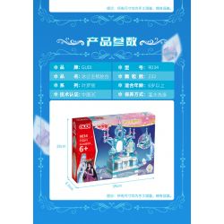 GUDI 9034 non  BÀN TRANG ĐIỂM ICE PRINCESS bộ đồ chơi xếp lắp ráp ghép mô hình 232 khối