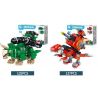 B BRAND QL0209 0209 non  KHỦNG LONG MECH 6 TRONG 1 bộ đồ chơi xếp lắp ráp ghép mô hình Dino DINOSAUR MECHA 670 khối